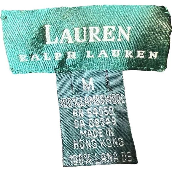 Vintage Ralph Lauren Sweater Lambswool Southwestern Hooded Black Size Medium - Picture 10 of 12